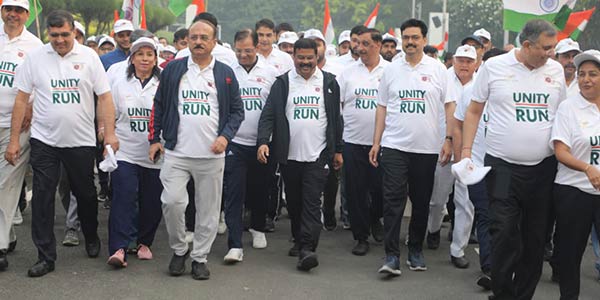 Union Minister Dharmendra Pradhan flags off Unity Run on occasion of Rashtriya Ekta Diwas
