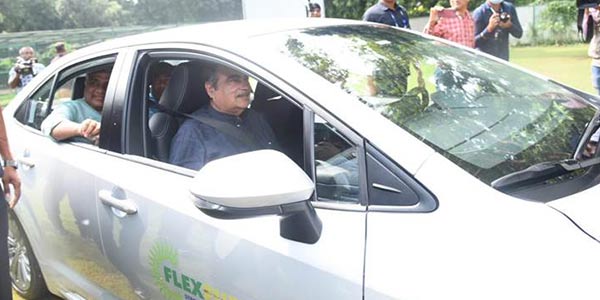 Nitin Gadkari Launches first of its kind pilot project on Flexi-Fuel Strong Hybrid Electric Vehicles (FFV-SHEV) in India