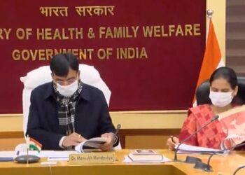 Union Health Minister Mansukh Mandviya chairs meeting in New Delhi to review Covid-19 situation in India