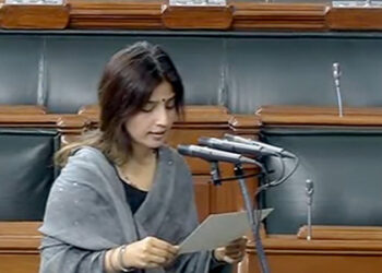 Dimple Yadav takes oath as MP from Mainpuri constituency