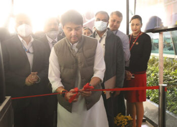 Civil Aviation Minister Jyotiraditya M. Scindia inaugurates Digi Yatra facility at IGI Airport in New Delhi