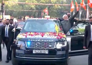 PM Modi’s roadshow in Delhi ahead of mega BJP meet