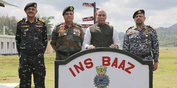 Raksha Mantri,Rajnath Singh visits Indira Point, country’s southernmost tip, during his visit to Andaman & Nicobar Islands