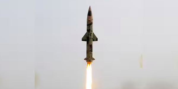 Short-Range Ballistic Missile Prithvi II Successfully Tested Off Odisha Coast