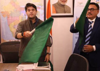 Minister of Civil Aviation, Jyotiraditya Scindia inaugurates flight connecting Jaipur and Jodhpur