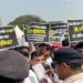 Opposition MPs raise slogans, placards on Adani issue