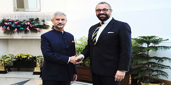 EAM Dr. S. Jaishankar holds bilateral meeting with UK Foreign Secretary James Cleverly in New Delhi