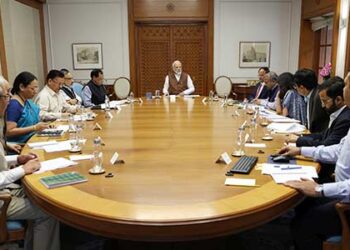 PM Modi chairs a high-level meeting to review status & preparedness of public health response to Covid-19 & Influenza