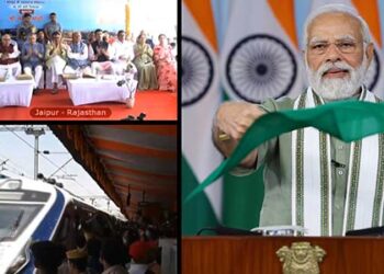 PM Modi flags off Delhi-Ajmer Vande Bharat Express