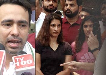 RLD chief Jayant Chaudhary backs wrestlers’ protest at Jantar Mantar