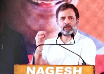 Karnataka Polls; Rahul Gandhi attacks govt., says- “Garibo Ka Paisa Amiro Ko De Rahey Hain”