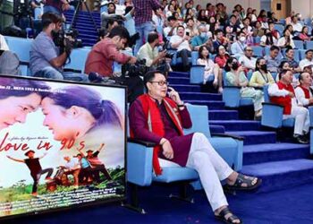 Union Minister Kiren Rijiju launches trailer of feature film ‘Love in 90s’