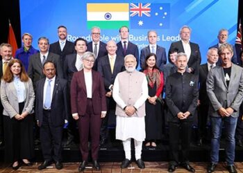 PM Modi engages in a dialogue with top Australian CEOs during a business roundtable held in Sydney