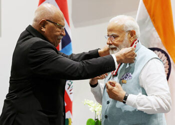 PM Modi conferred with the highest honour of Fiji – Companion of the Order of Fiji