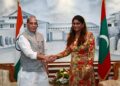 Union Defence Minister Rajnath Singh holds bilateral delegation-level talks with the Maldivian Defence Minister Mariya Ahmed Didi