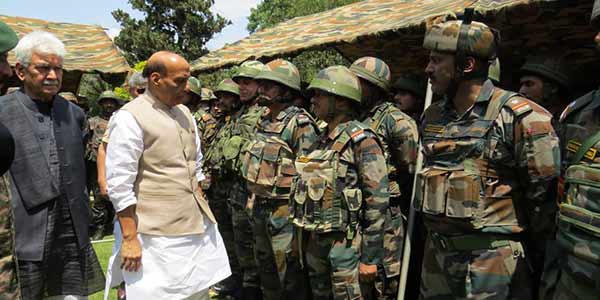 Defence Minister Rajnath Singh & Army Chief General Manoj Pandey assess ground situation in J&K’s Rajouri