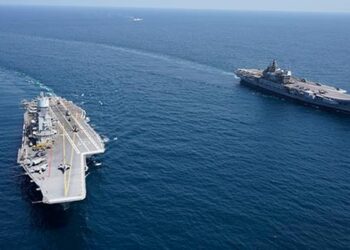 Combined Operations Of INS Vikramaditya And INS Vikrant