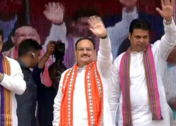 JP Nadda lashes out at Congress in Tripura, says- ‘Congress Ka Matlab Corruption’