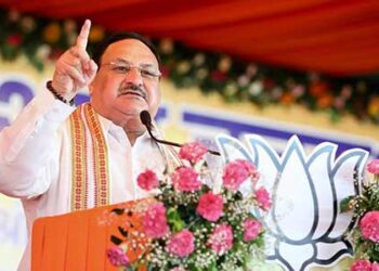 JP Nadda makes scathing attack on Congress during address in Jharkhand