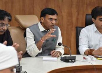 Union Health Minister Dr. Mansukh Mandaviya reviews preparedness measures on Cyclone ‘Biparjoy’ in Gujarat