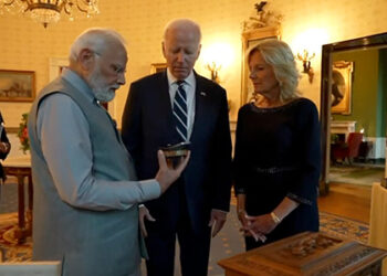 PM Modi’s Gifts To Joe Biden, First Lady; Watch Video