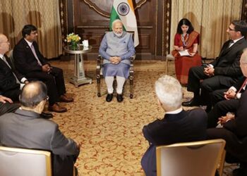 PM Modi meets the various think-tank strategists and leaders of the US