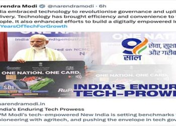 India embraced technology to revolutionise governance and uplift service delivery : PM Modi