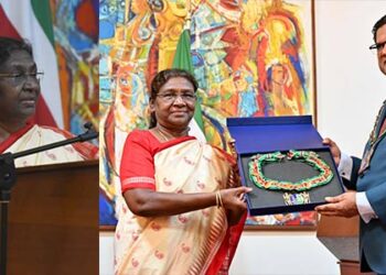 President Murmu conferred with highest civilian award of Suriname