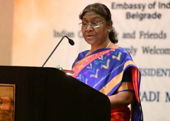 President Murmu arrives in Serbia on state visit