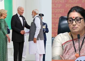 Smriti Irani holds press conference on PM Modi`s visit to America