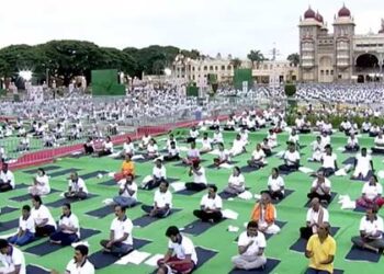 Preparations in full swing across States & abroad for celebrations of International Day of Yoga tomorrow