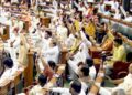 Both Houses of Parliament adjourned for the day following protest over Manipur violence