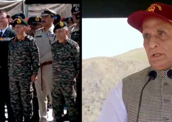 If need arises, will cross LoC: Rajnath Singh in Kargil