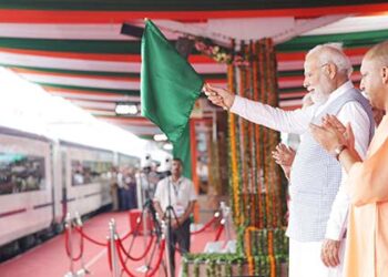 PM Modi flags off two new Vande Bharat Express trains from Gorakhpur Railway station