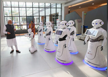 WATCH: How Robots Welcomed PM Modi To Science City In Gujarat