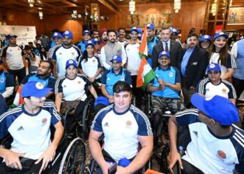 Anurag Thakur Grace Send-Off Ceremony Of Athletes For 4Th Asian Para Games