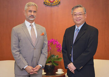 EAM Dr S Jaishankar meets Trade and Industry Minister of Singapore Gan Kim Yong
