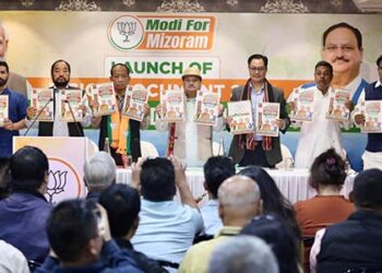 Mizoram: BJP Launches Its “Vision Document” For Upcoming Assembly Elections