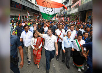 Rahul Gandhi undertakes padayatra in poll-bound Mizoram