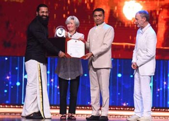 Indian filmmaker Rishab Shetty honored with special jury award for ‘Kantara’ at IFFI 54