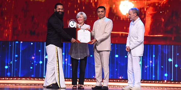 Indian filmmaker Rishab Shetty honored with special jury award for ‘Kantara’ at IFFI 54