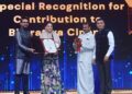 Madhuri Dixit honoured with ‘Special Recognition for Contribution to Bharatiya Cinema’ Award at 54th IFFI