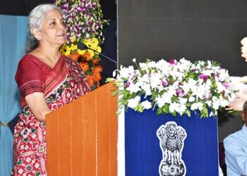 Union Finance Minister Nirmala Sitharaman launches 12 GST Seva Kendras in Vapi, Gujarat
