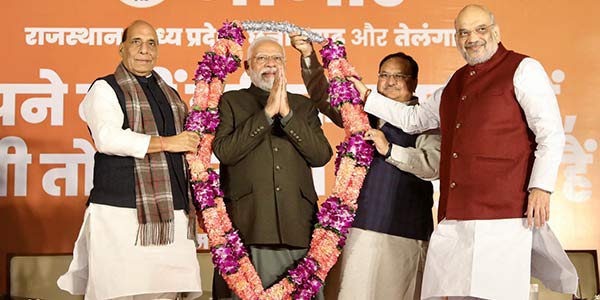BJP sweeps polls in three states