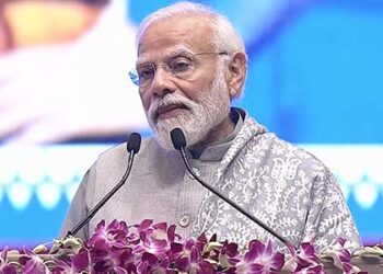 PM Modi attends ceremony at Bharat Mandapam