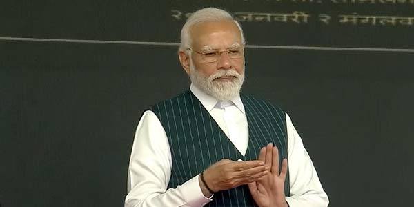 PM Modi inaugurates and lays foundation stone of several development projects worth over Rs 20,000 crore at Tiruchirappalli in Tamil Nadu