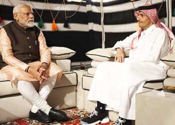 PM Modi meets Prime Minister of Qatar