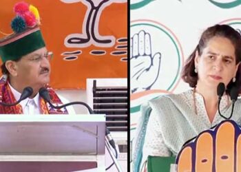 JP Nadda, Priyank Gandhi holds rally in Himachal Pradesh