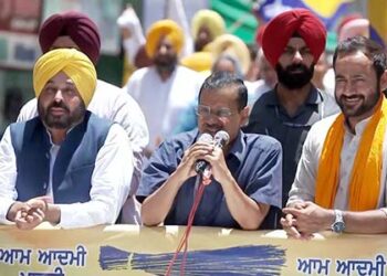 CM Kejrial holds mega show with Bhagwant Mann in Sangrur