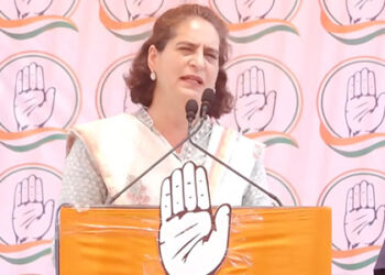 Priyanka Gandhi holds a rally in Himachal Pradesh